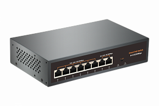 Коммутатор AV-PS706/2 ECO RU 6 портов POE RJ45 10/100 Мбит/с + 2 порта RJ45 10/100 Мбит +