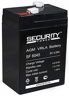 Аккумулятор SF 6 В, 4.5 Ач