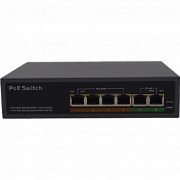 AV-PS04/2 6-портовый свитч с 4 портами POE